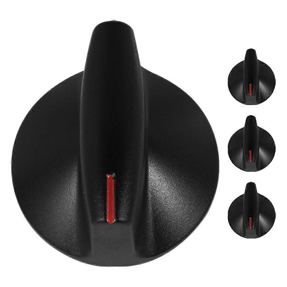 Knob Countertop Controls Gas Stove Knob Switch Replacement Black For Home Kitchen 2Pairs