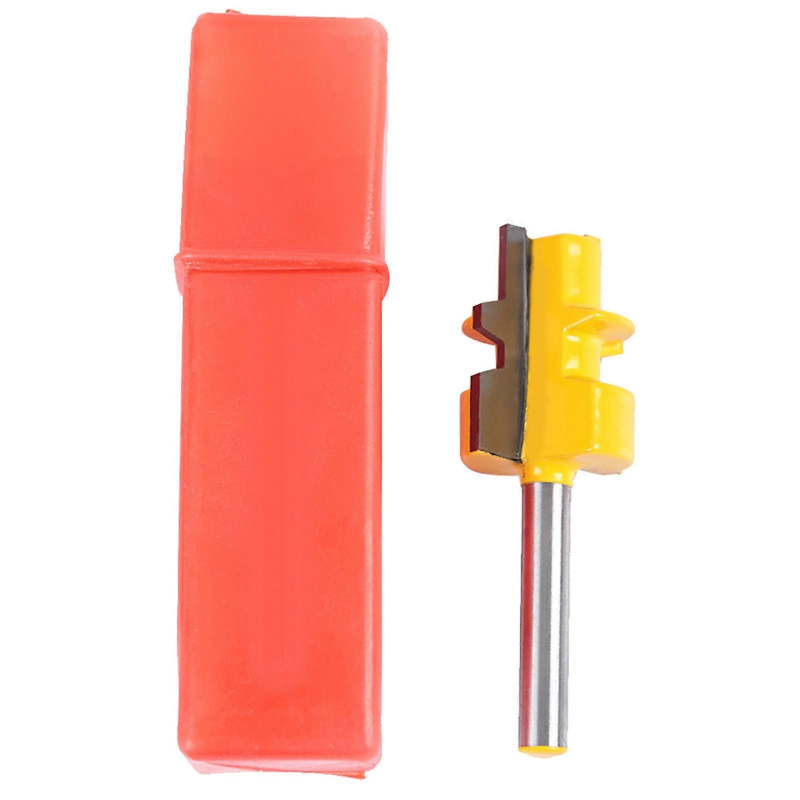 1Pcs Helical Tooth Shank Lock Miter Router Bit Cutter Woodworking Drill Cutting Tool 1/4