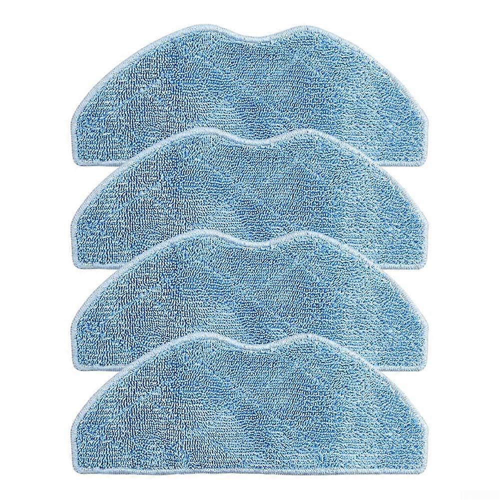 Replacement Cleaning Wipes For X-Plorer Series 75 S+ Robot Vacuum Cleaner, Reusable Microfiber Pads, Absorbent, Pack Of 4