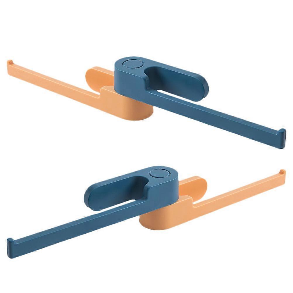 Garment Rack Rotating Hanger Storage Shelf for Home Use ABS Material 2Pcs