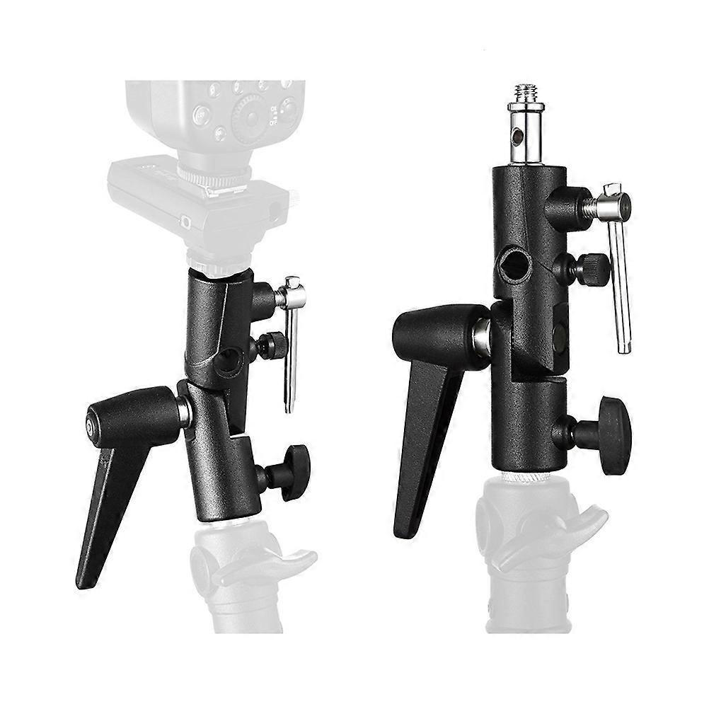 Umbrella Swivel Holder Flash Light Holder for Camera Use Black H Type