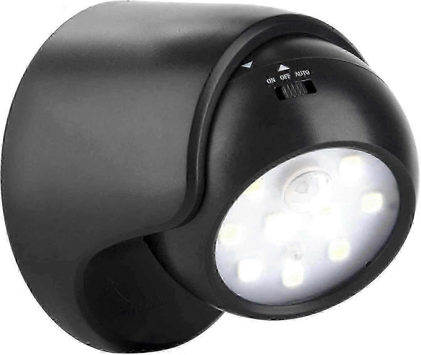 Outdoor Wall Light with Motion Sensor - 1000 Lumen Battery Powered Cordless Lighting with 360° Swivel & Tilt for Garden & Patio