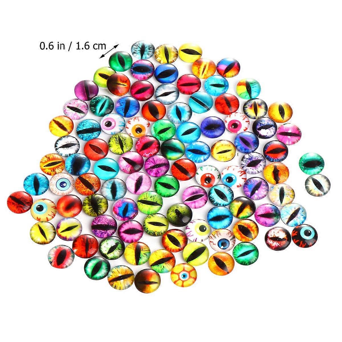 DIY Patches 100Pcs Crystal Glass Jewelry Making for Artists Mixed Pattern and Colors Home Decoration