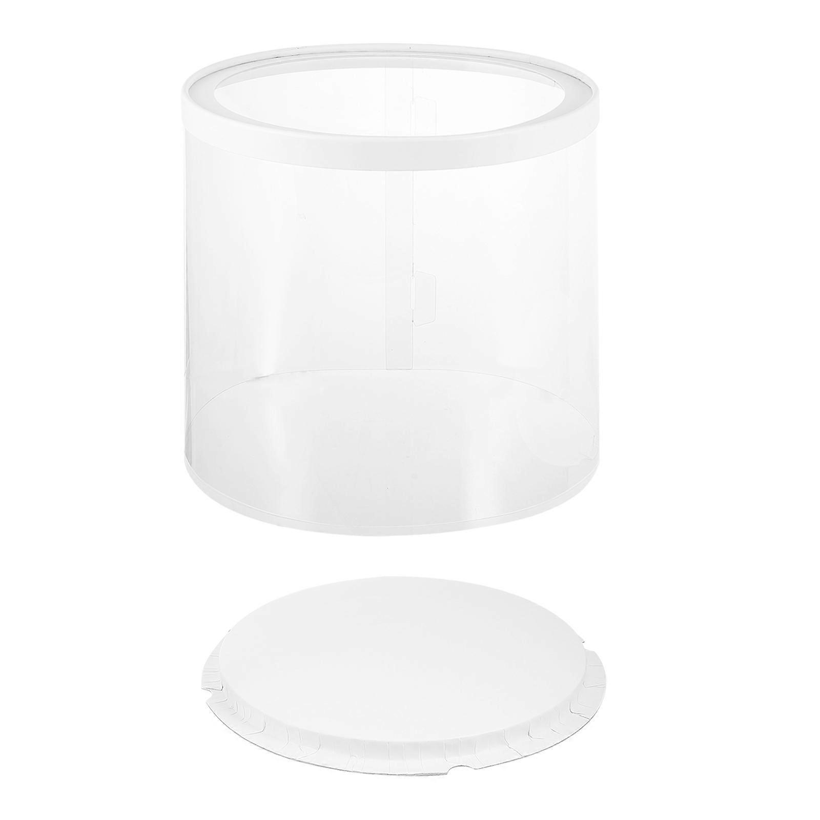 Cake Packing Box 1Pcs Transparent Pcv with Fly-Proof Protection for Durable Storage