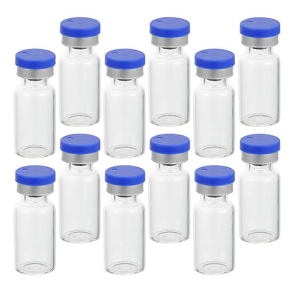 50pcs Glass Vials with Caps Leak Proof Storage Bottles for Liquid Medicine, Essential Oils, and Samples Travel & Laboratory Use