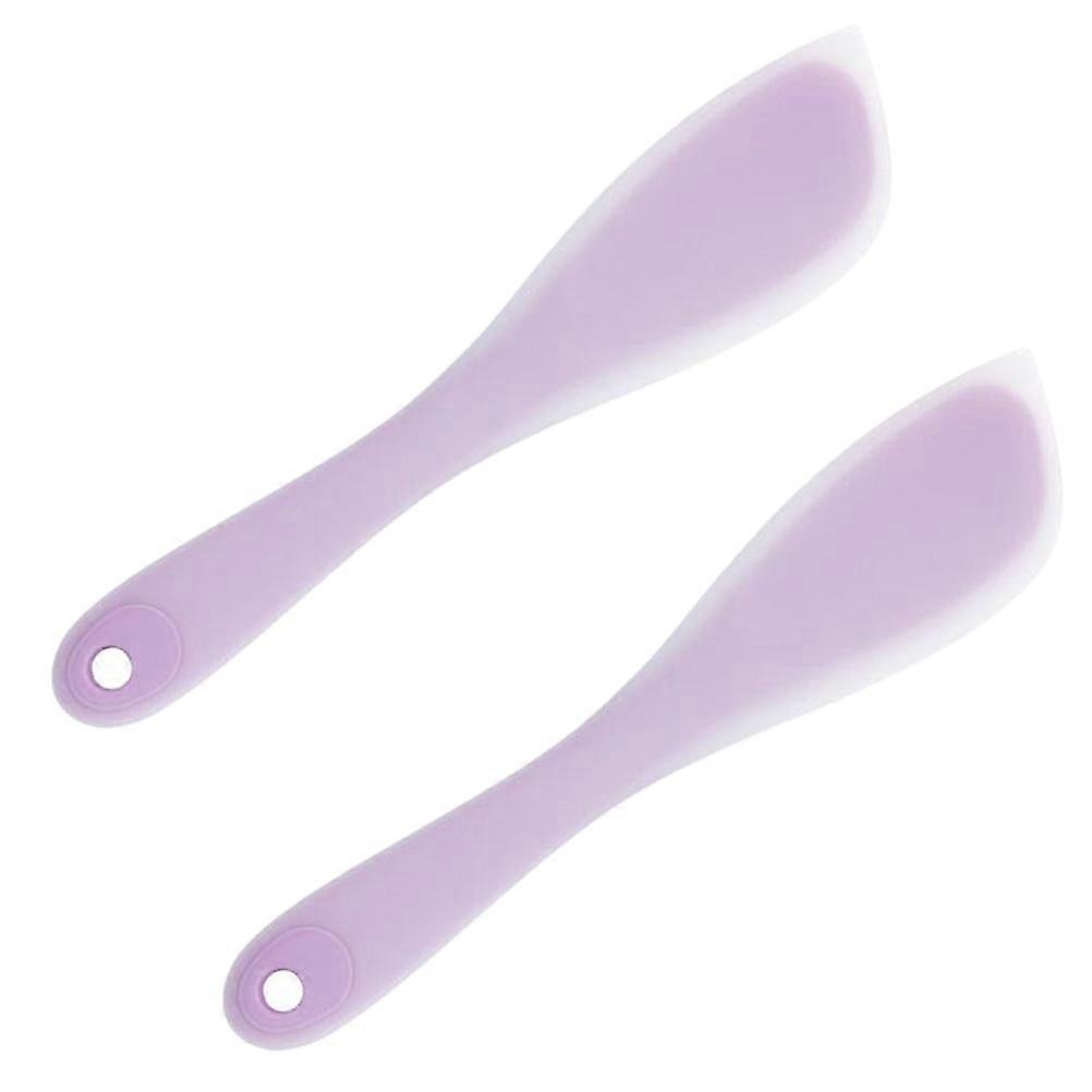 Silicone Cream Spreader for Baking 2Pcs Violet Silicone Spatulas Utensil