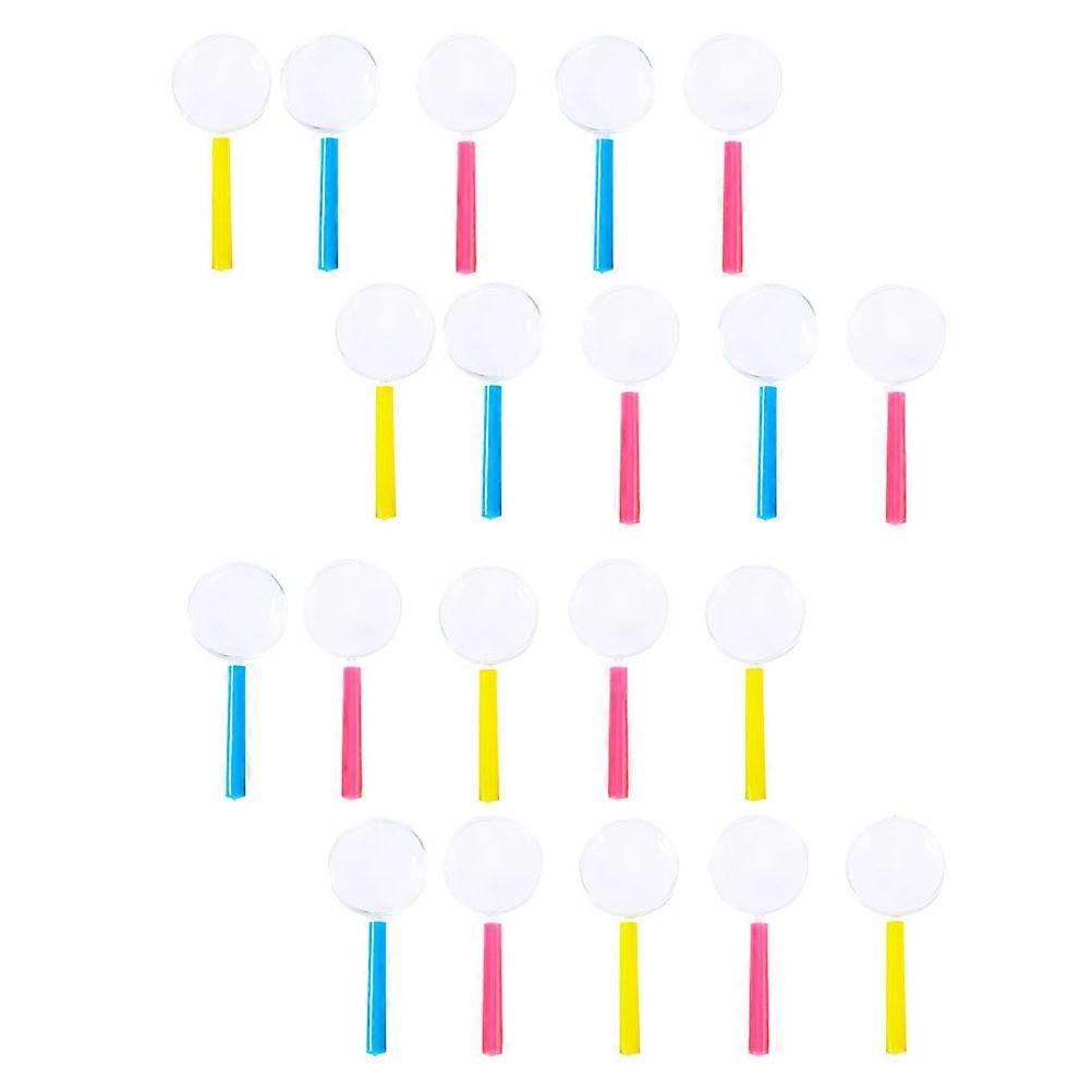 Portable Magnifier Kids Toys Magnifying Glasses Teaching Aid Experiment And Observation 9.8x4CM 3X Magnification 30Pcs