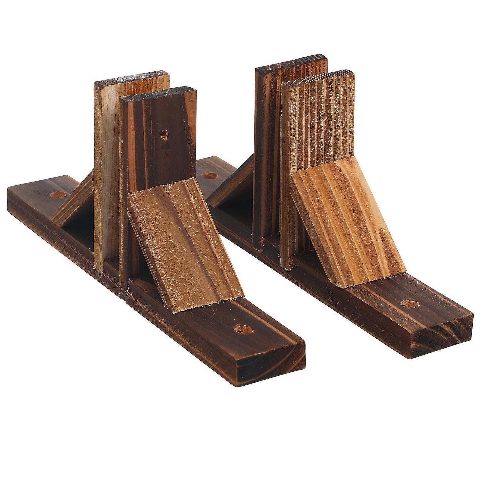 2pcs Garden Fence Stand Wood Fence Base Post Ground Parts Outdoor Playpen Accessories Wood Fence Support