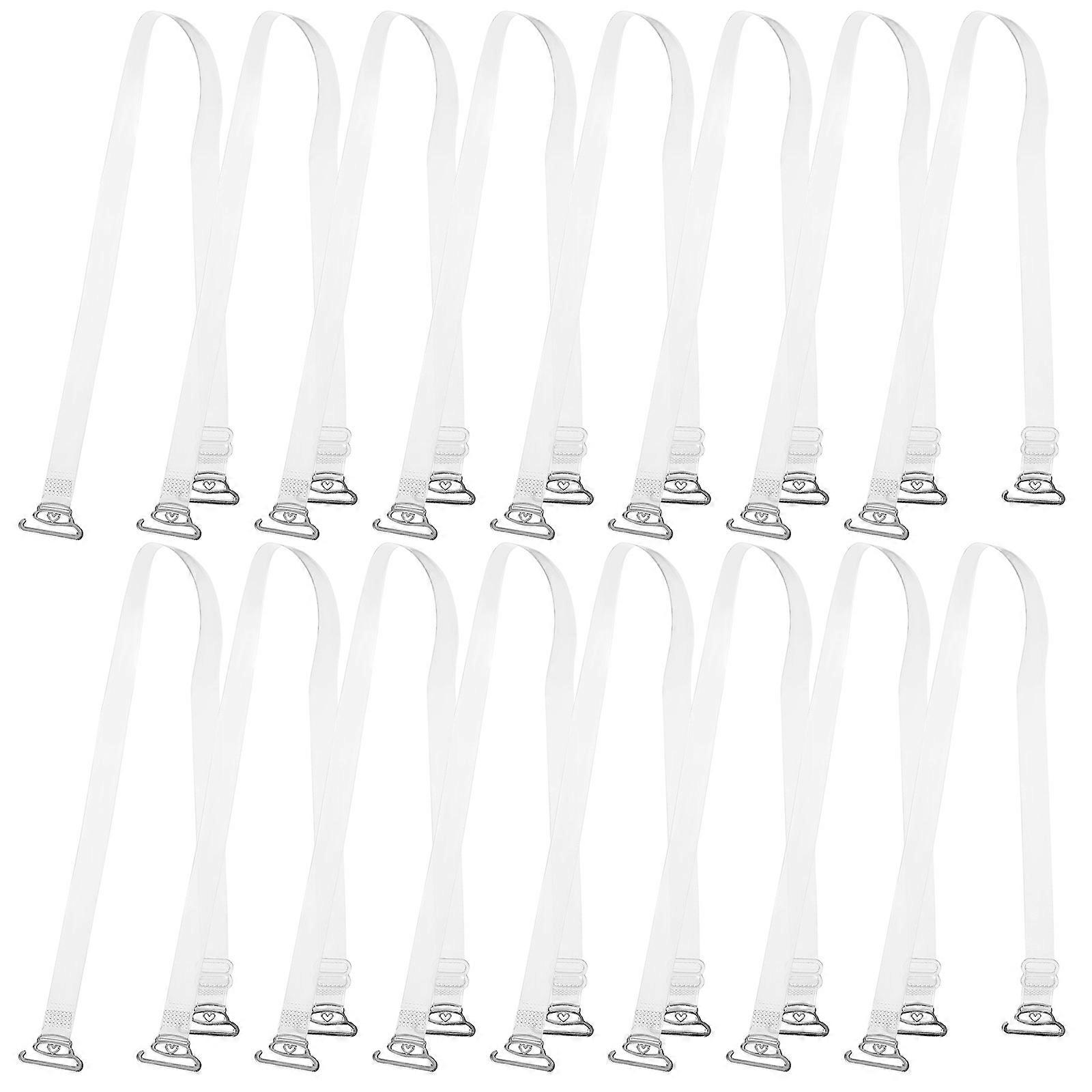 Transparent Bra Straps for Women Made of TPU and Stainless Steel Multi Color with Antislip Design 20pcs