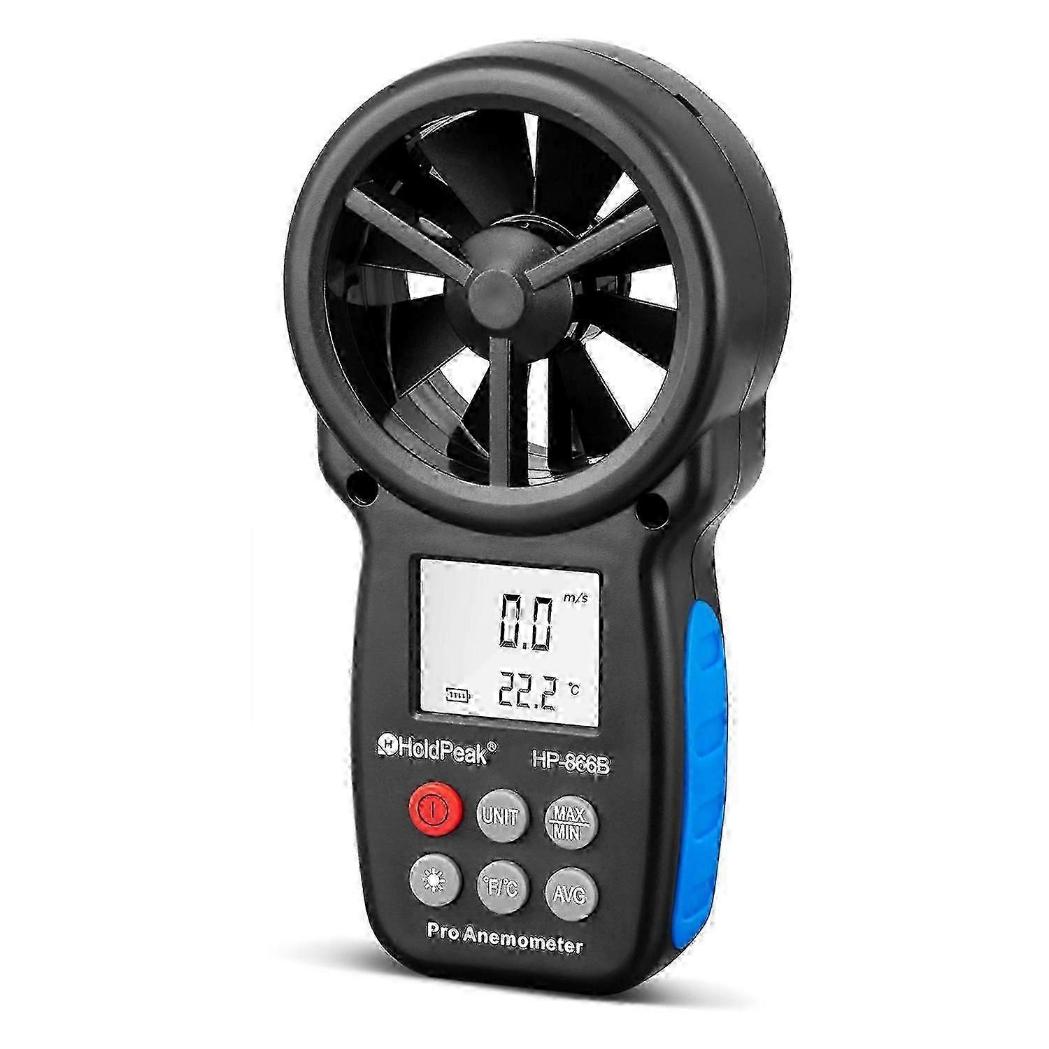 Compact Digital Weather Station With Bluetooth Connectivity For Wind Speed Temperature Measurement And HVAC Maintenance