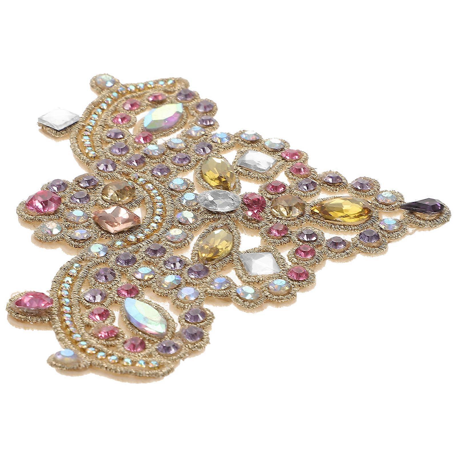 Rhinestone Applique Embellishments Creative Design For Hats And Accessories 1Pcs