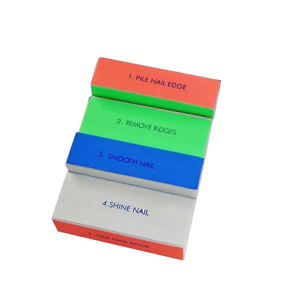 Nail Art Buffer File Block for Manicure Pedicure with Sponge Sanding Surface 12pcs Assorted Color