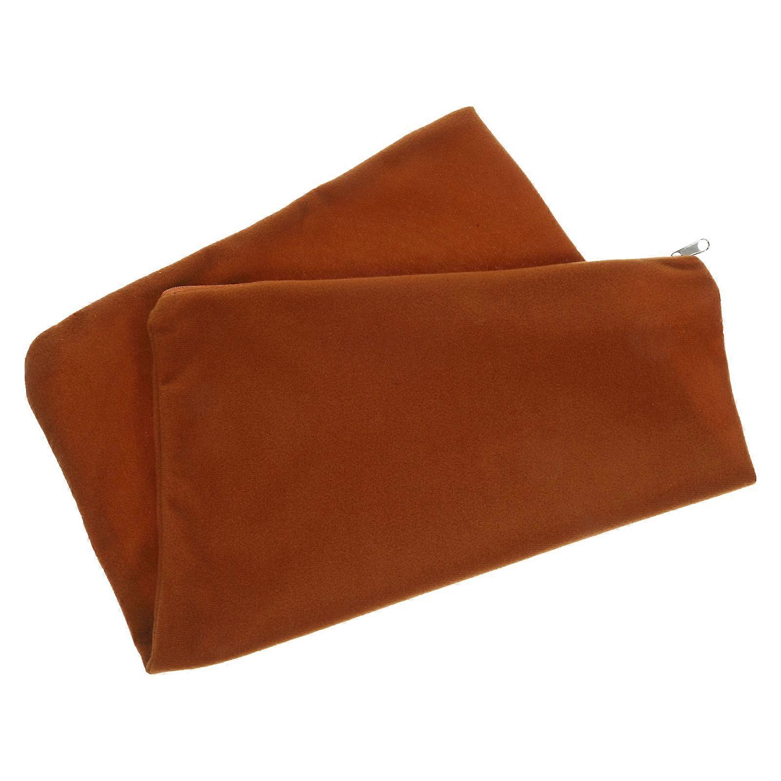Pet Heating Mat Cover Replacement Rectangular Winter Use Cat Owners Brown 40x30cm