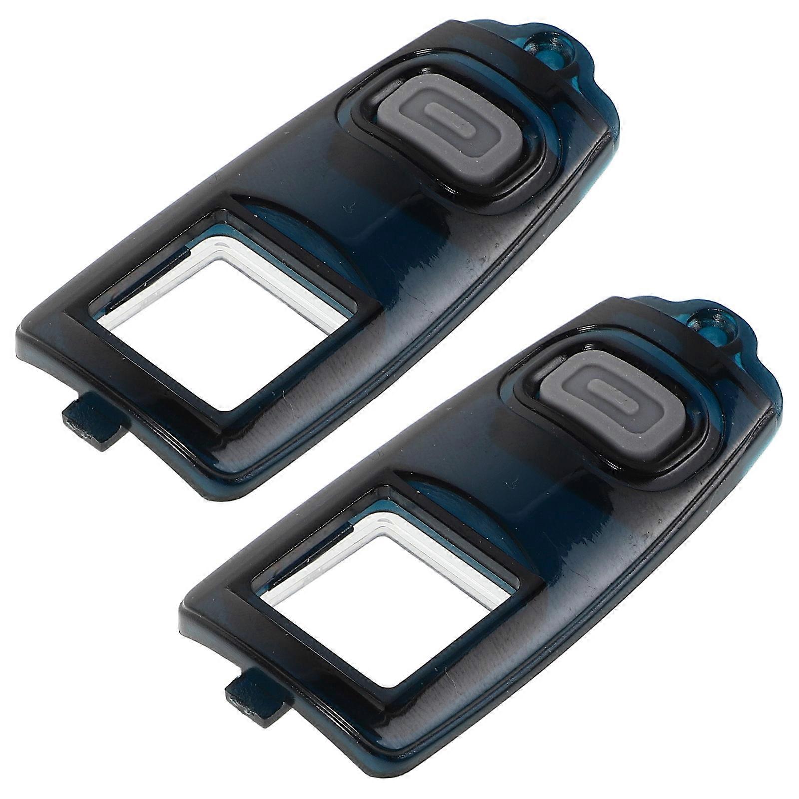 Microphone Switch Plate Trim Guard For Stage Performance Black Plastic And Rubber Volume Control 2Pcs