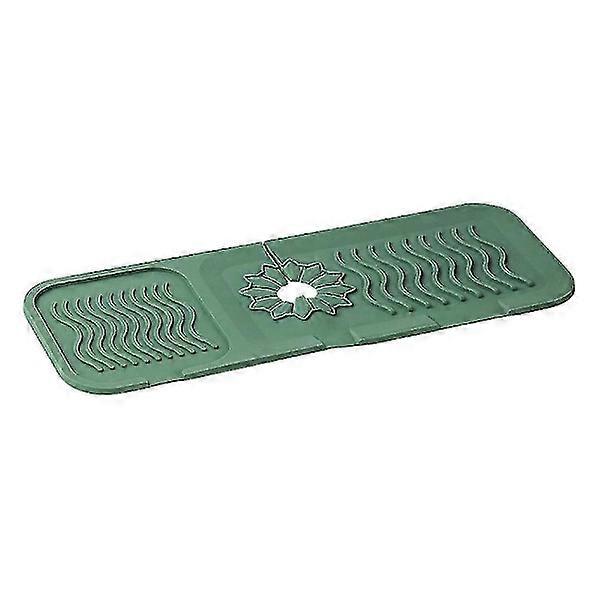 Kitchen sink mat, drain mat, quick-drying, small green