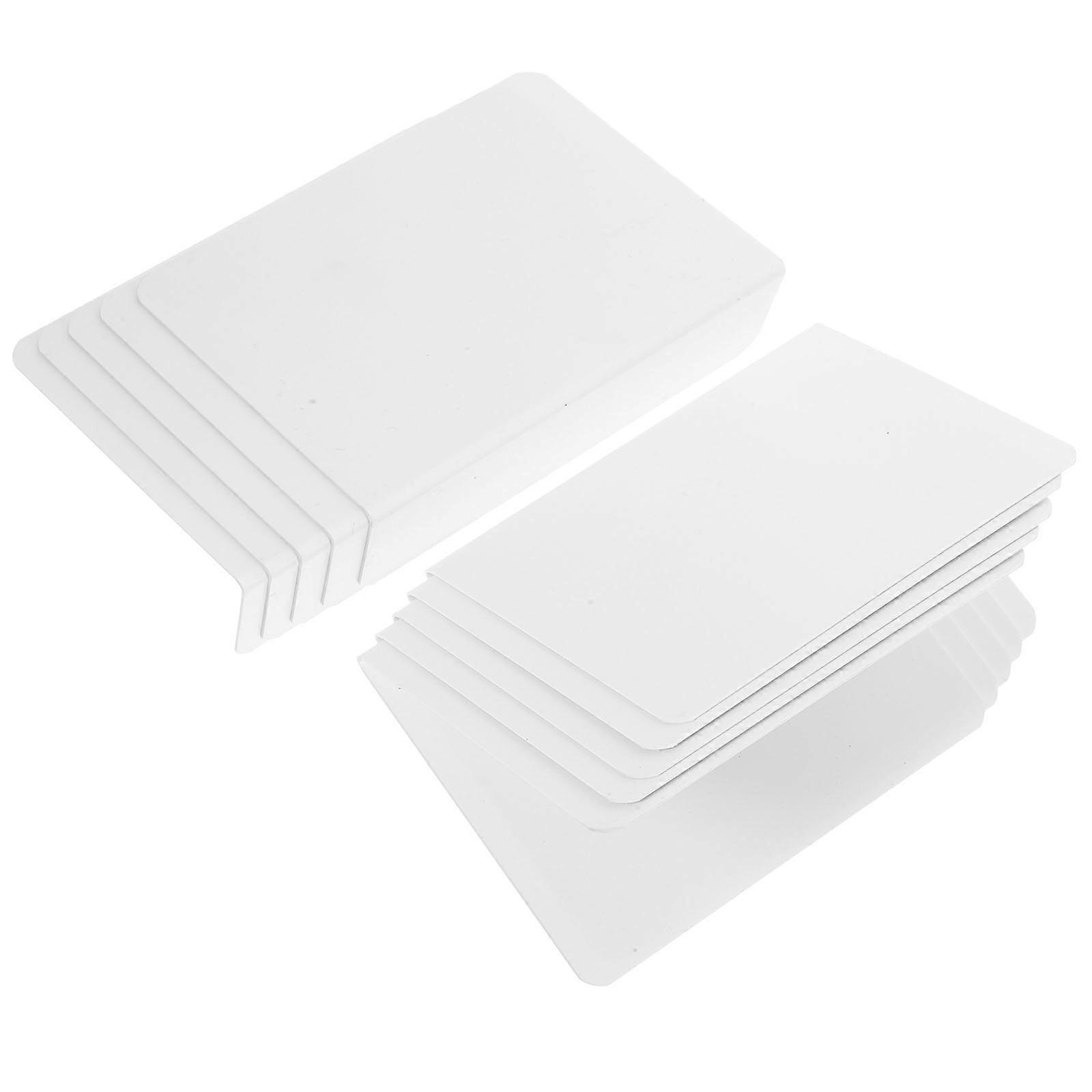 10pcs Frosted Acrylic Dry Erase Sign Stands For Wedding Seating Tabletop Display Cards Reusable Matte White Name Holders With Stable Shaped Bases For