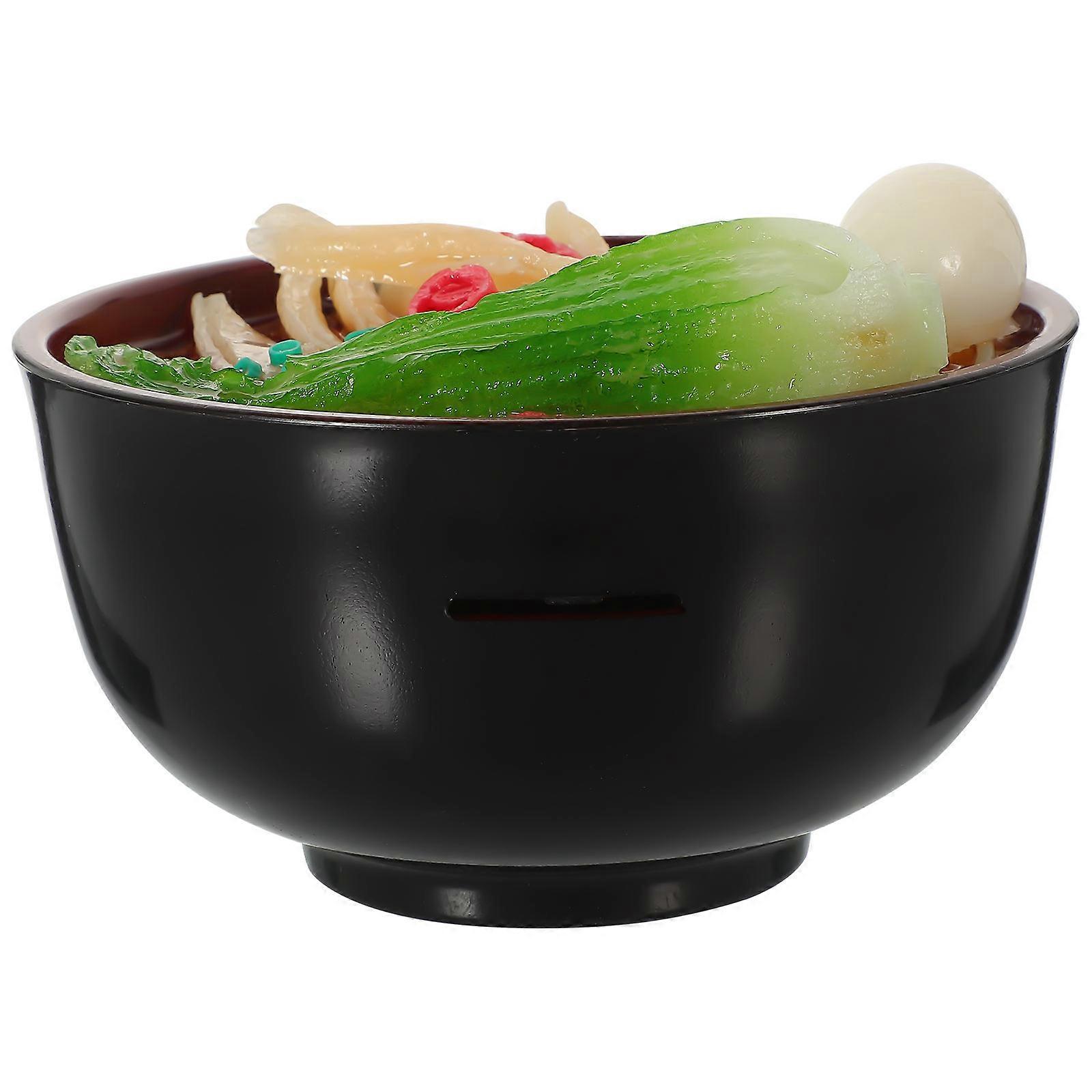 Ramen Bowl Piggy Bank for Storage with Large Capacity Made of PVC in 7 inches