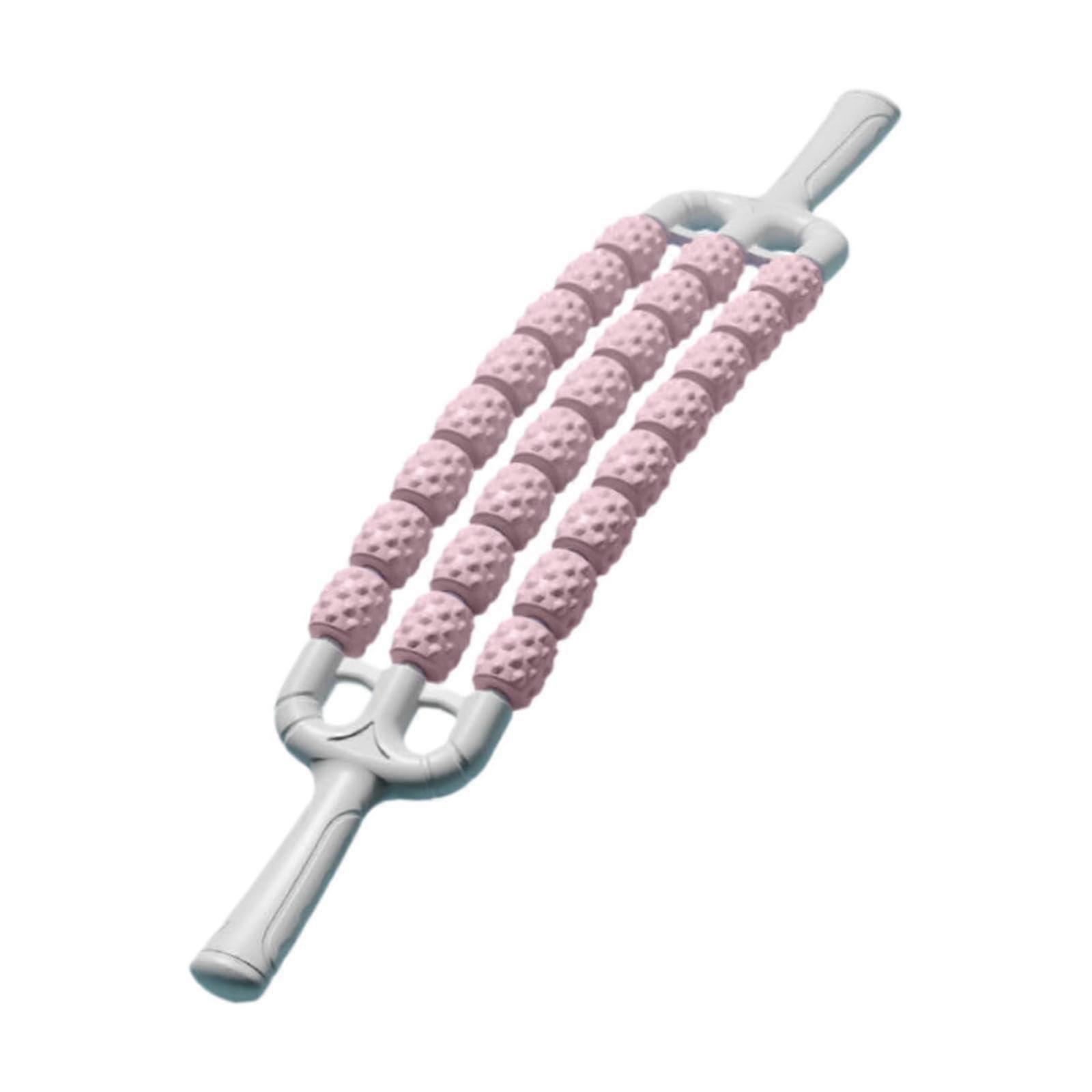 Muscle Roller, Manual Massage Stick, Flexible Design, Comfortable Use, Pink Color for Calf Training