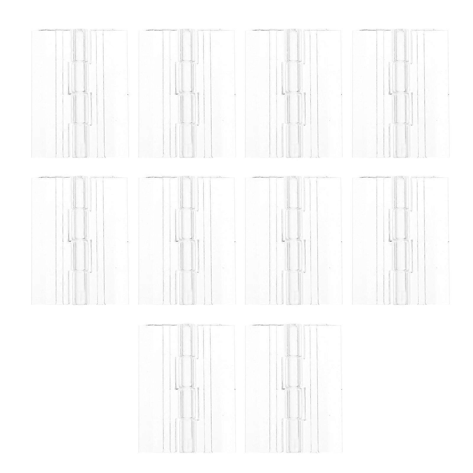 Folding Hinges for DIY Boxes Transparent Acrylic Material 10 Pieces Smooth Surface Safe and Durable