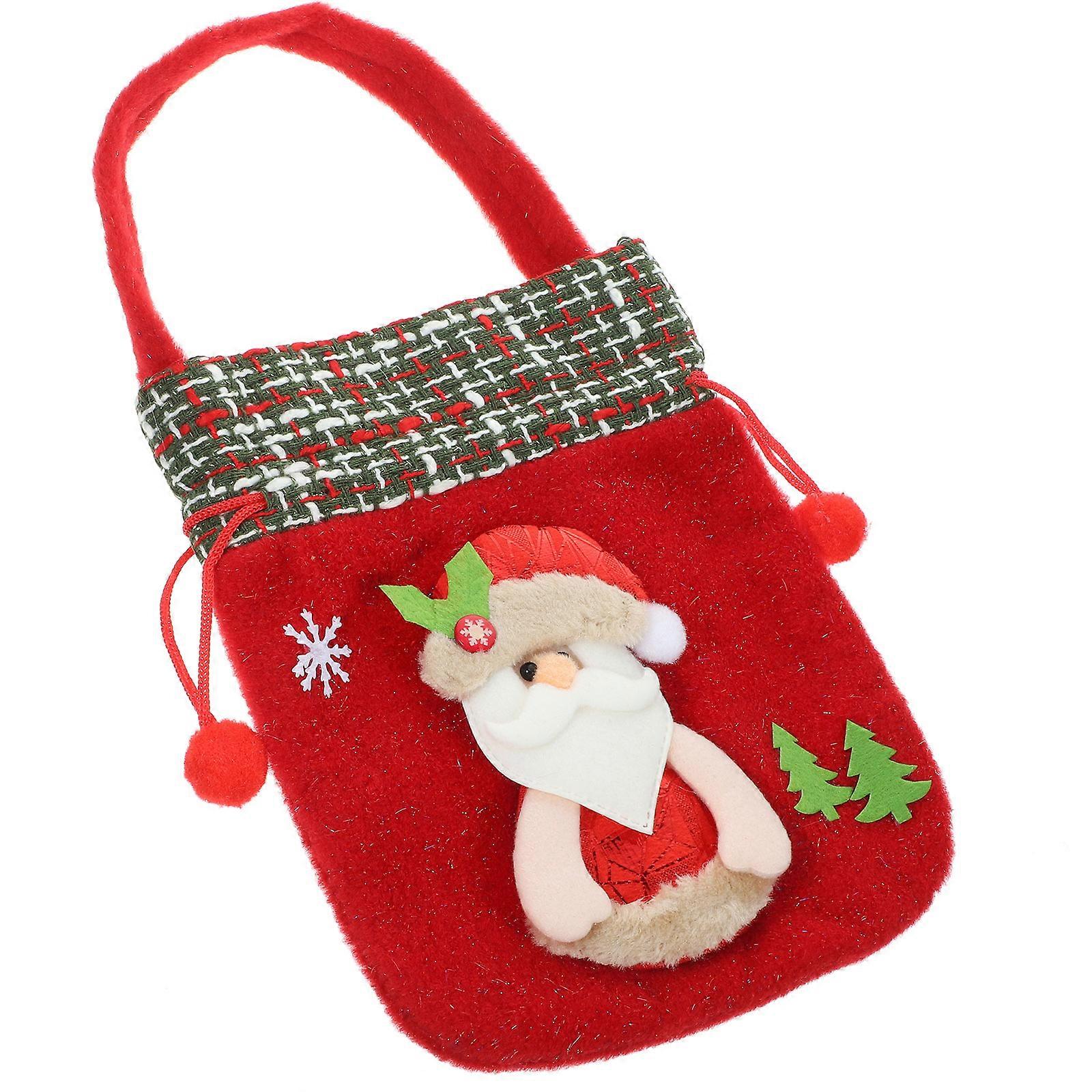 Gift Bag Handheld Storage Organizer Rectangular Sundries Pouch Christmas Party 1 Set