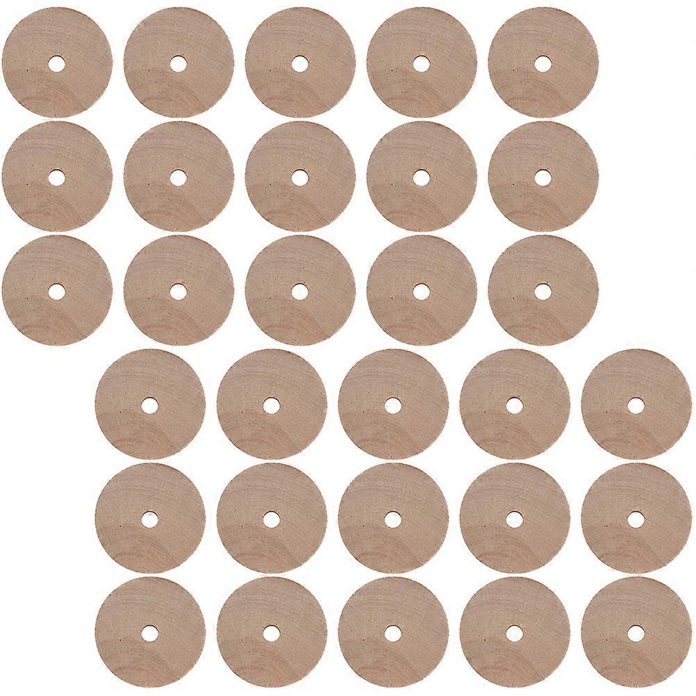20pcs Small Wooden Wheels Craft Accessories for DIY Car Models, Thick Round Wood Wheels for Art, Painting and Model Building Projects