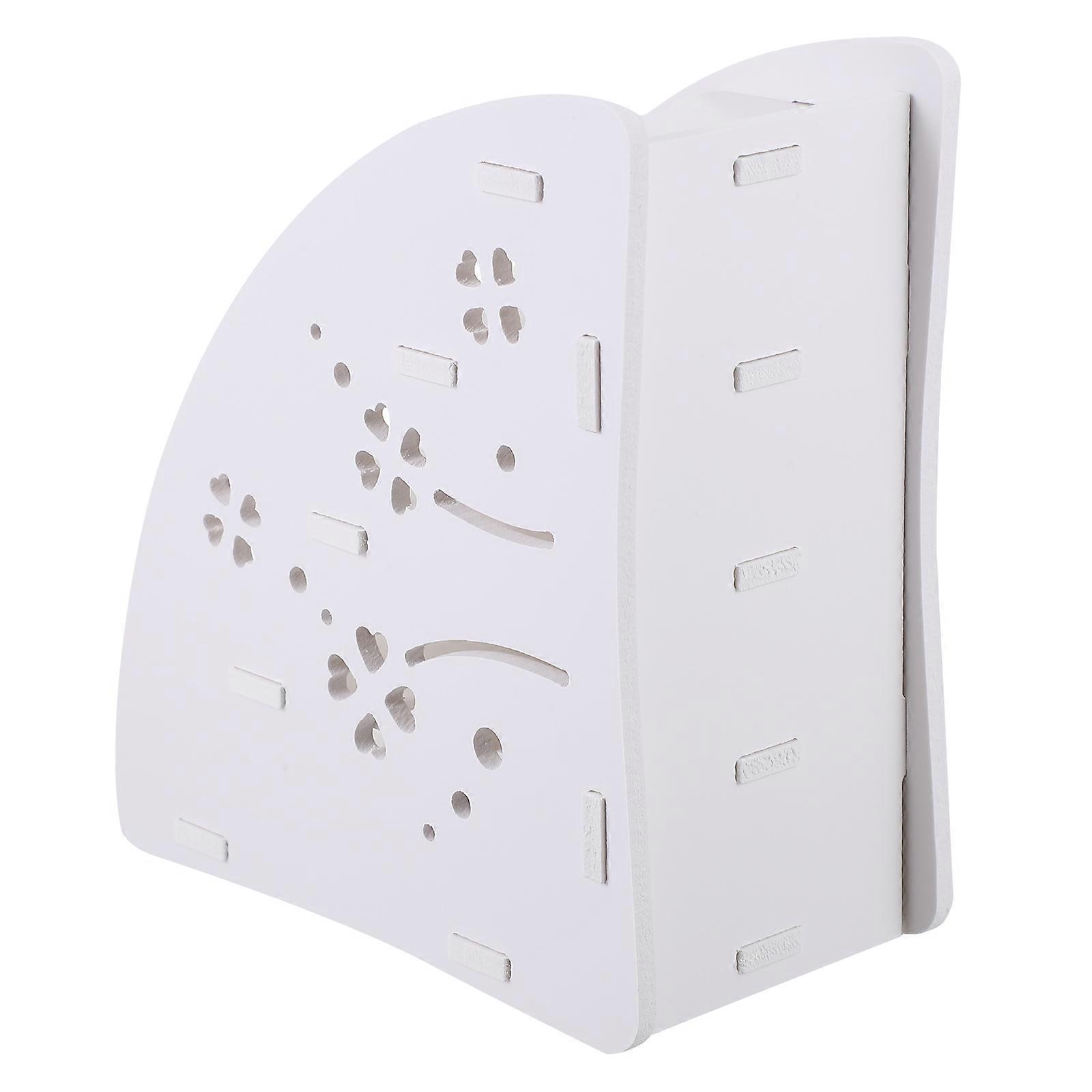 Remote Controller Box Desktop Organizer Hollow-Out Design For Students Dormitory .50X16.50X8.80CM 1Pair