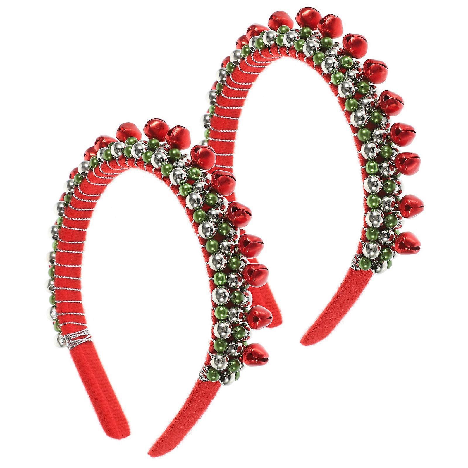 תחפושת סרטי ראש לנשים סרט פעמון חג חגיגה בסגנון חגיגי חומר מתכת 2 יחידות