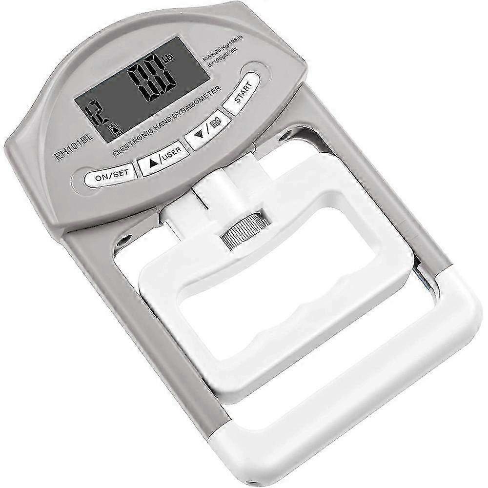 Dynamomètre numérique pour dynamomètre à main Mesure de la force de préhension - Testeur de puissance de poignée électronique à capture automatique pour la condition physique et la rééducation