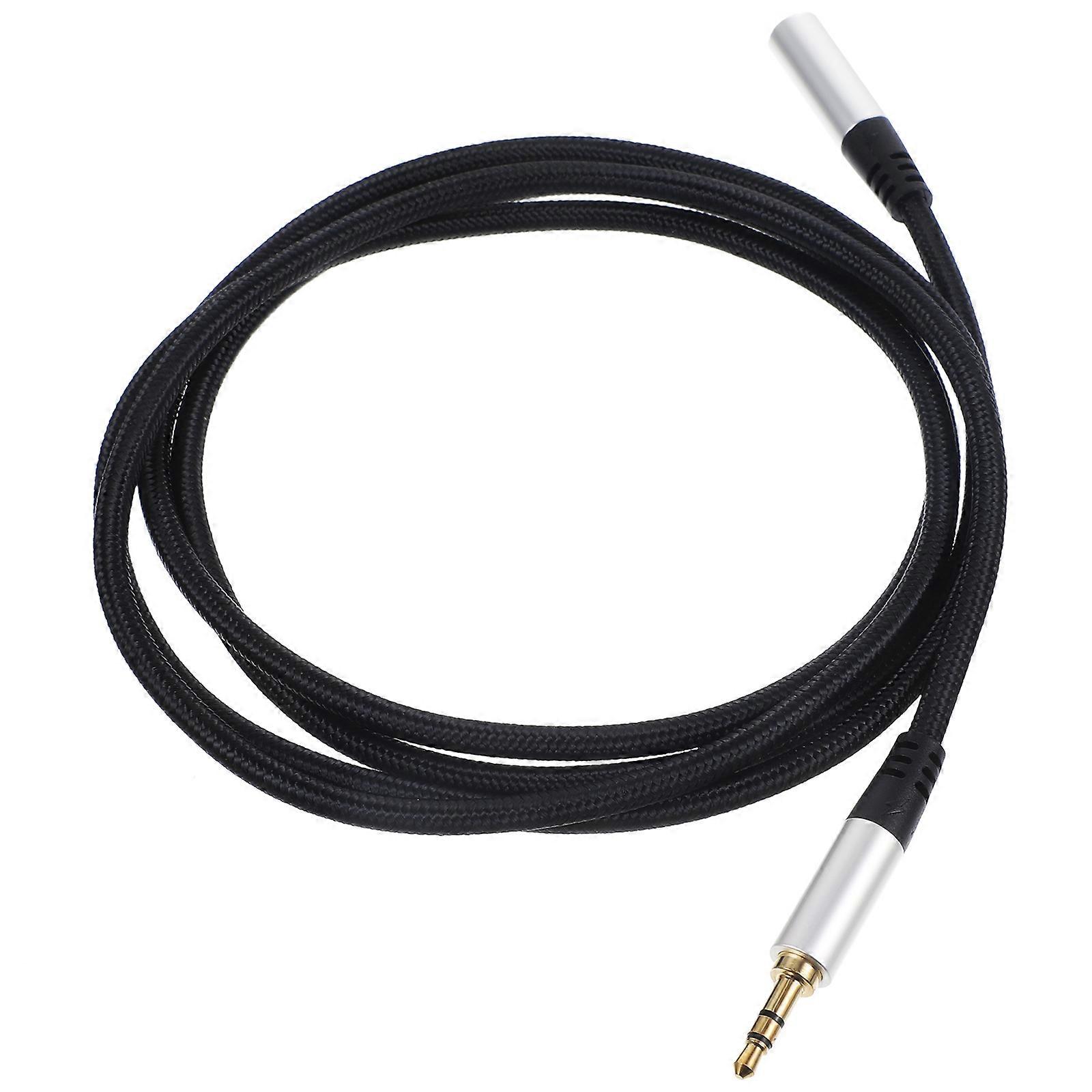 Audio Extender Cable 1.5 Meter Black Color Ideal For In-Car Use Compatible With Various Devices 1Pack