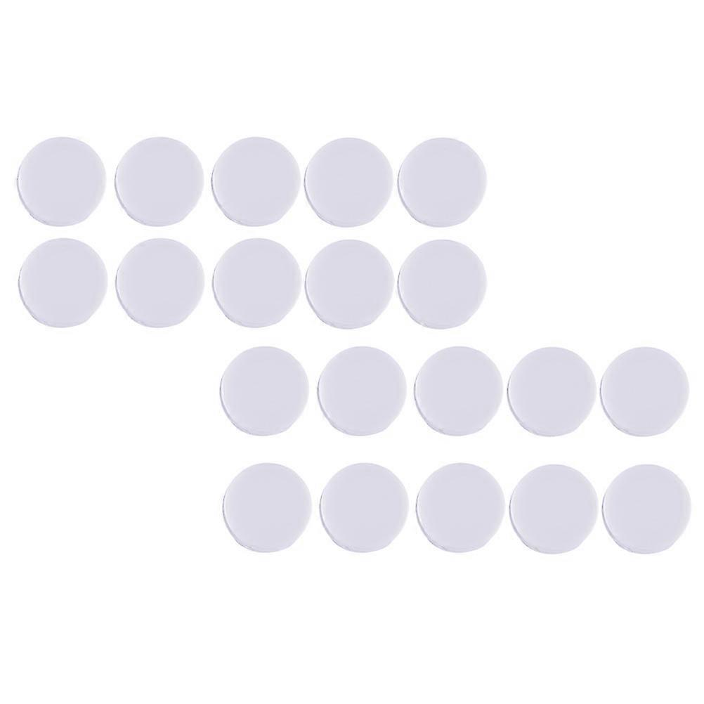 White Plastic Bell Ring Box for Doll Accessories 100Pcs