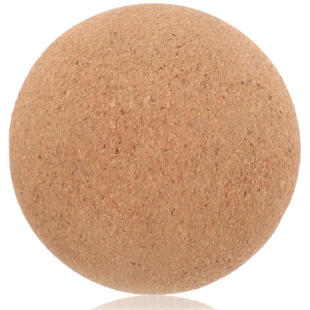 Cork Massage Ball for Deep Tissue Compression and Muscle Relief Light Brown Small Size