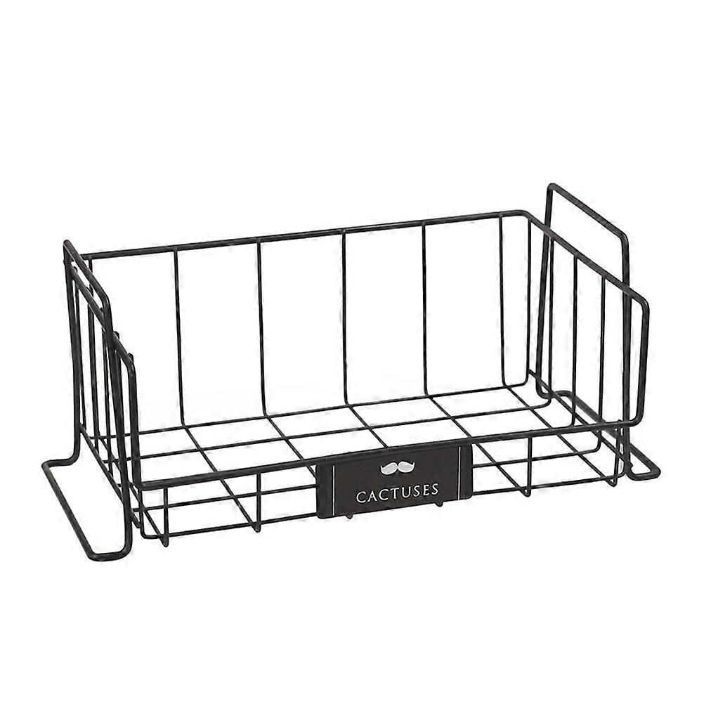 Golden Iron Storage Basket for Home and Breathable with Hollow Design 7x5.2x5.1 inches
