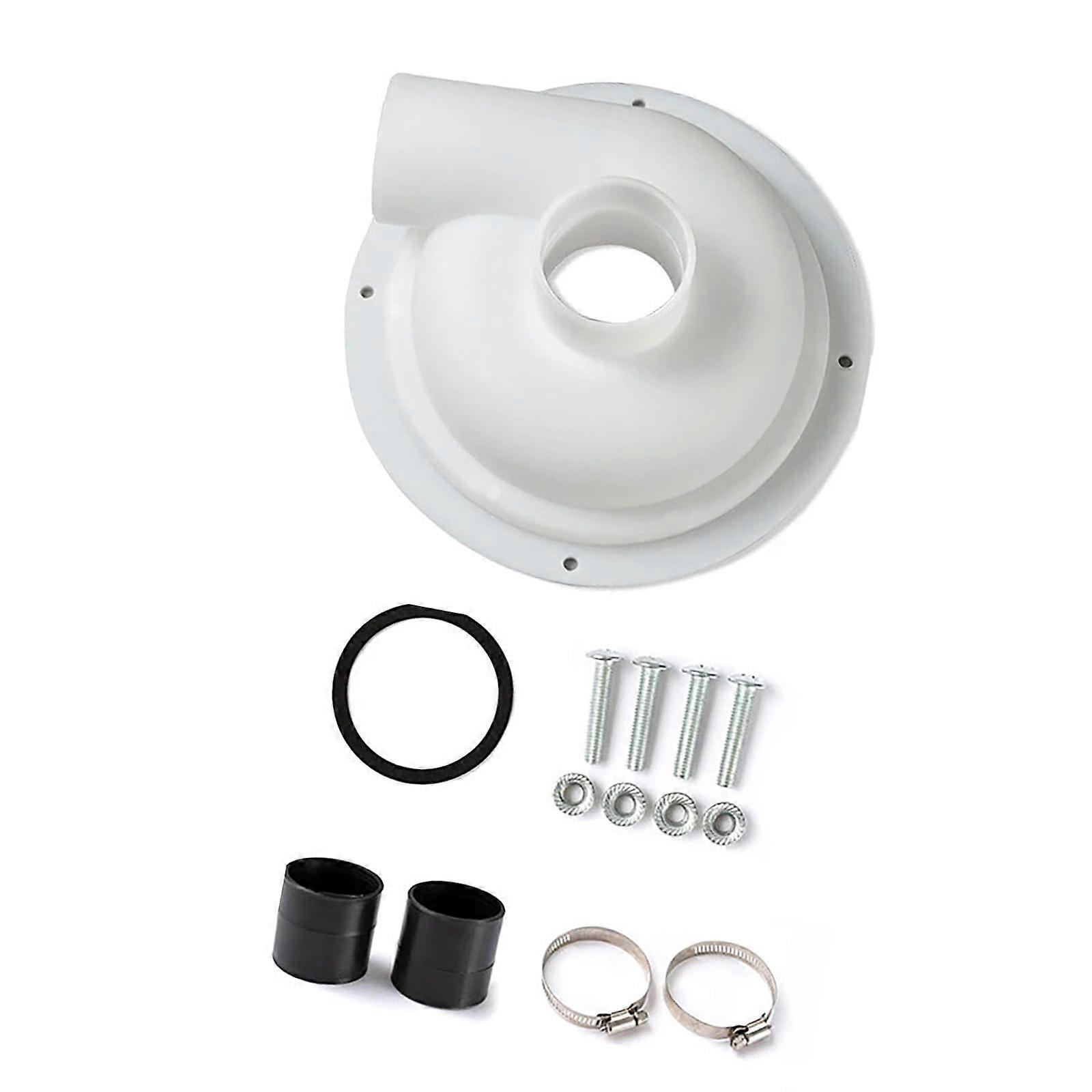 Vacuum Separator Lid with Elbow, Reusable Filter Covers for Woodworking, Compatible with Standard Dust Extractors