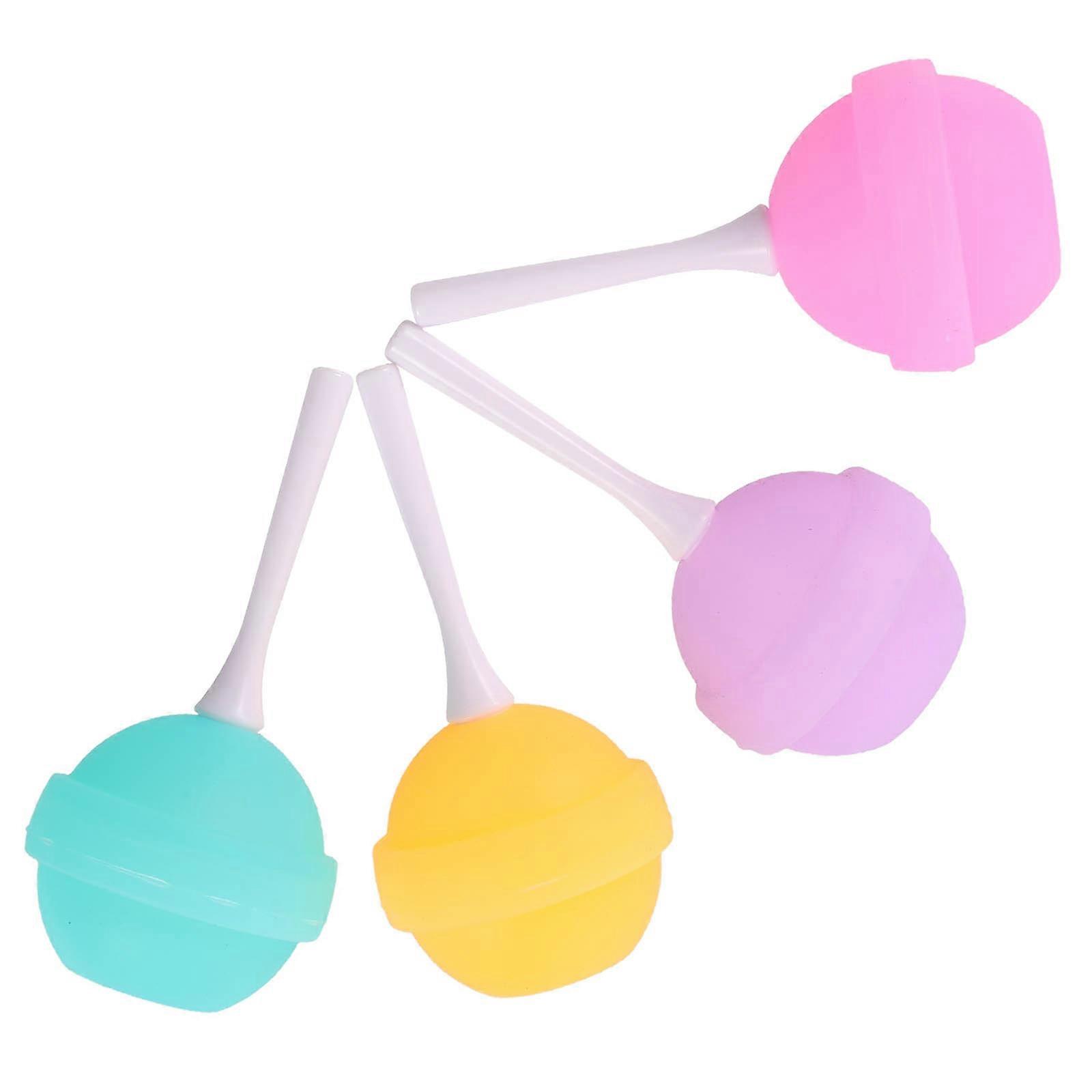 Reusable Lollipop Shaped Ice Tray For Summer DIY Use In Assorted Color With Wear- Features 4Pcs