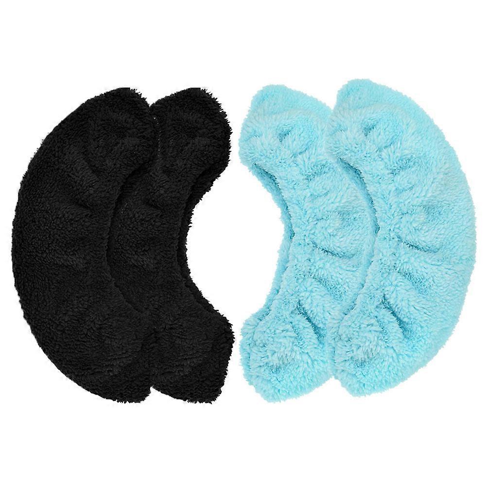 Black Elastic Skate Protectors for Kids Training Activities Preventing Rust 2 Pairs