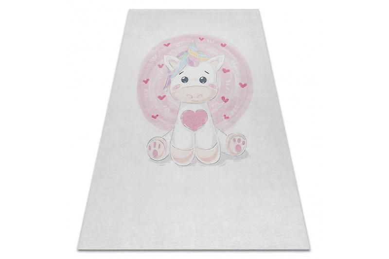 BAMBINO 1128 washing carpet Unicorn for children anti-slip - cream