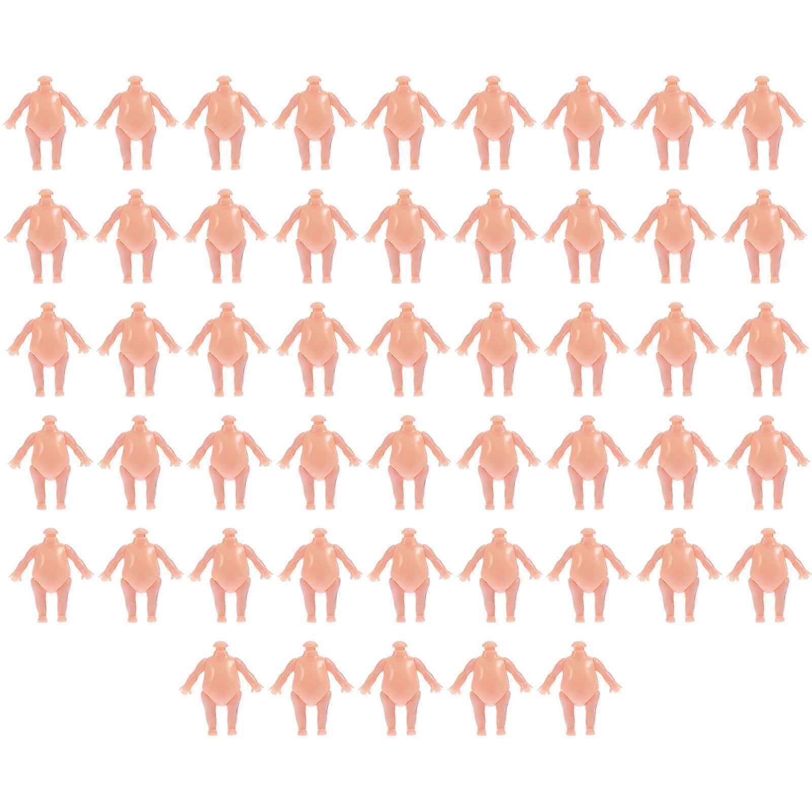 Plastic Doll Body Set for DIY Crafts with Material and Fine Workmanship 50pcs