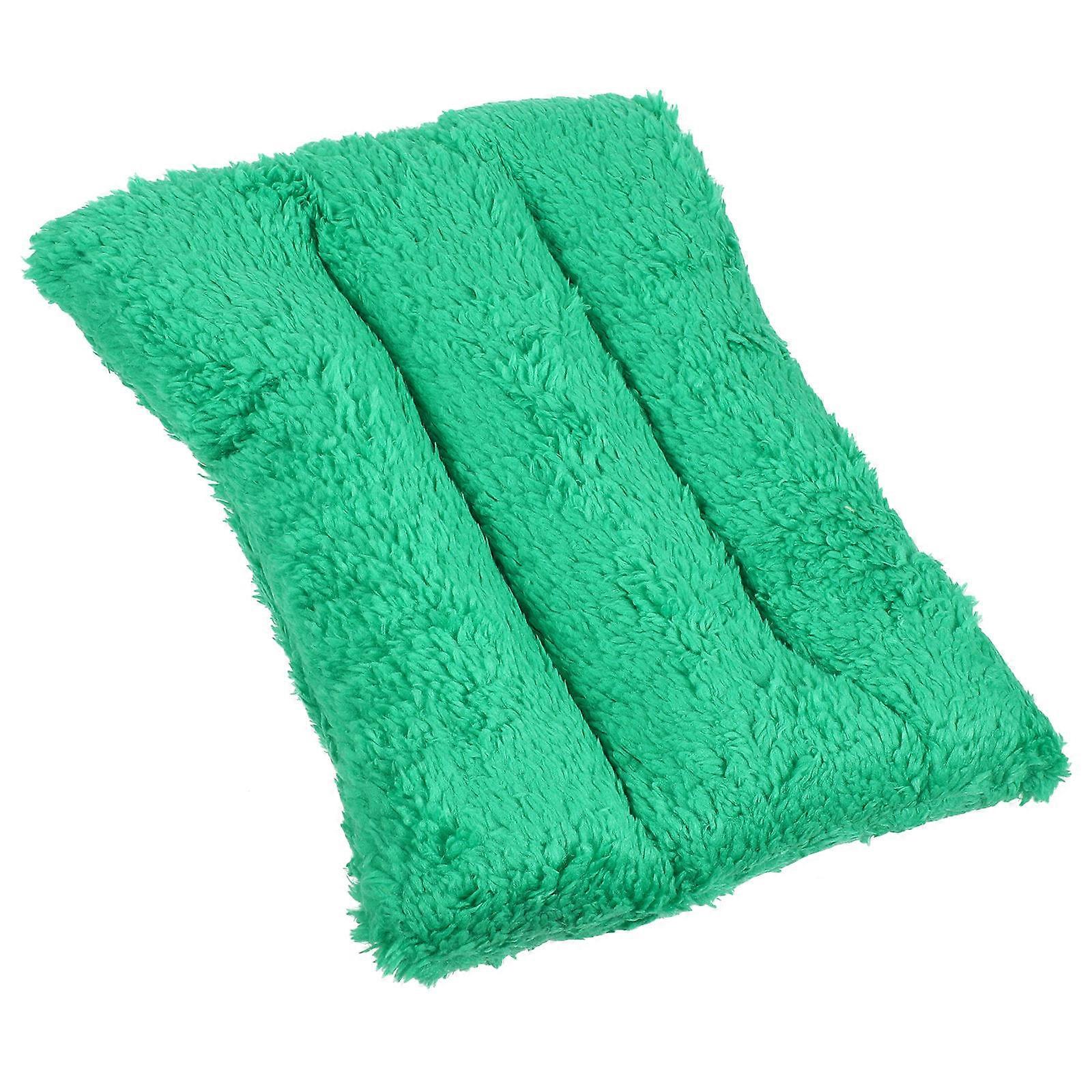 Hamster Sleeping Mat Cushion Pet Bed For Resting Playing Comfort Size S Rectangular Green 1Pcs