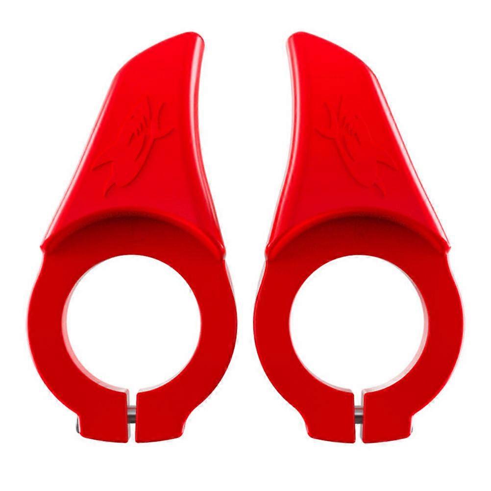 Durable Bike Handlebar Thumb Grips   Non Slip Design for Comfortable Riding, Fit for Mountain Bikes, Red Color