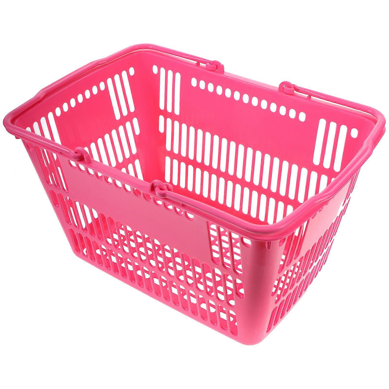 Sturdy Thickened Shower Basket with Handles for Bathroom Storage – Easy to Clean, Ideal for Bathrooms and Retail Organization