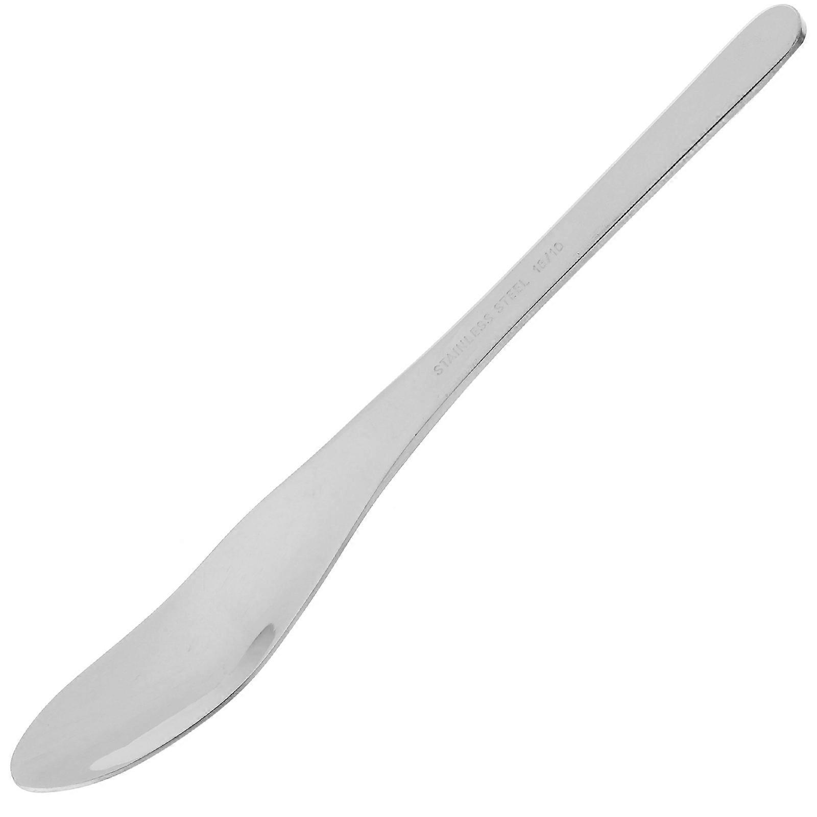 Stainless Steel Dessert Spoon for Home Use with Comfortable Grip and Compact Design Silver 7 inch