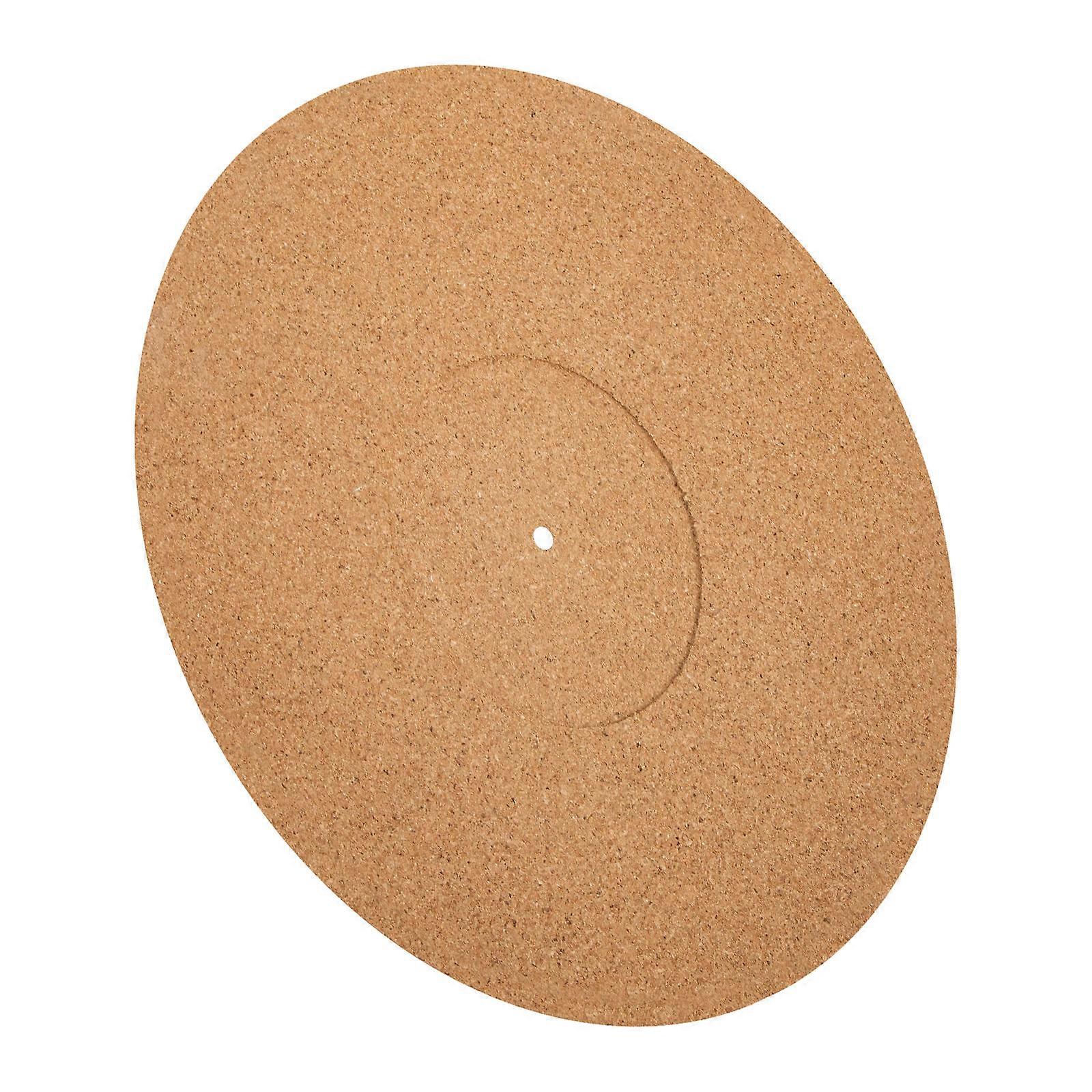 Turntable Mat Orange Cork Disc Protective Pad for Home Use and Scratch Protection