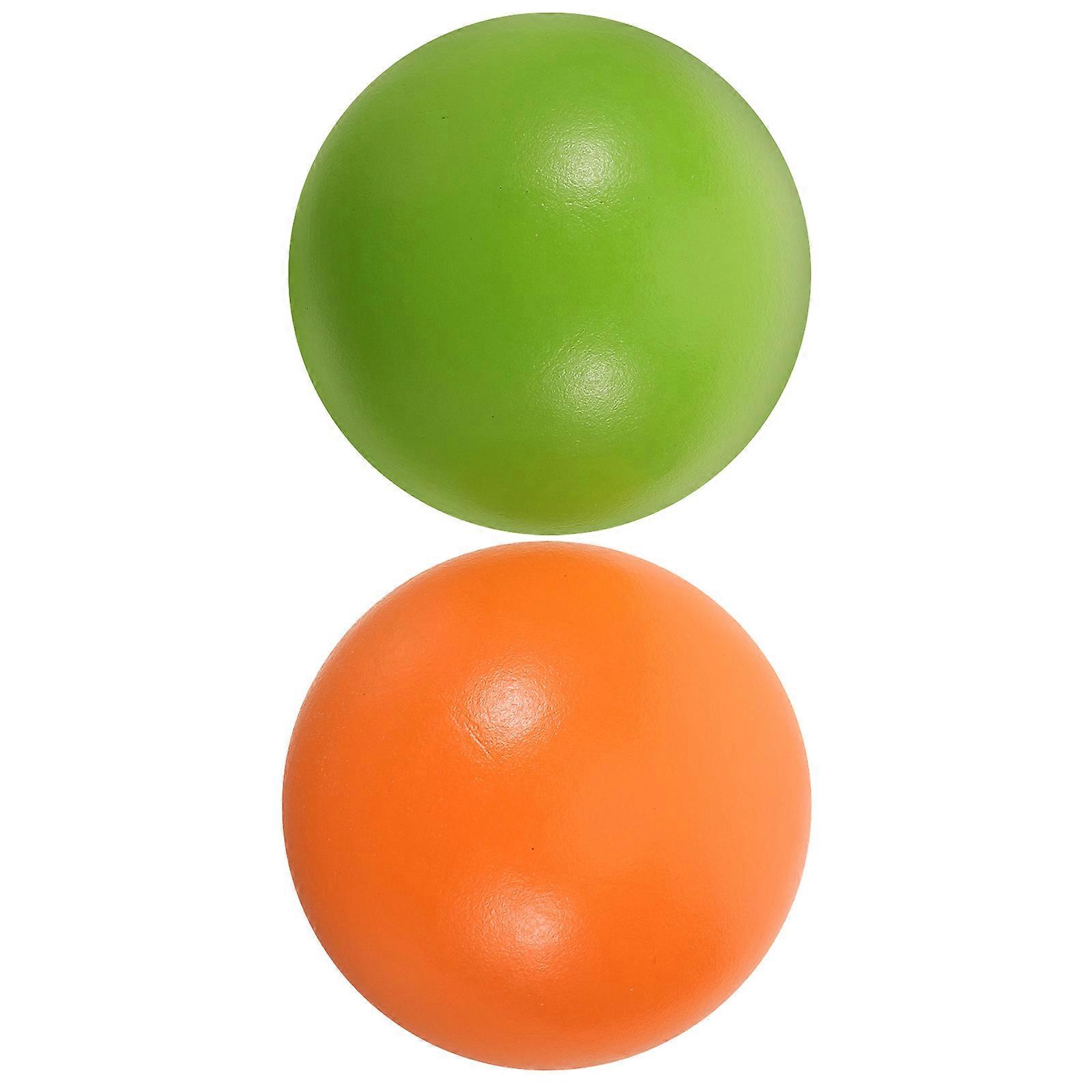 Wooden Croquet Balls Set 2pcs Replacement for Lawn Game Outdoor Family Play Safe & Smooth Finish