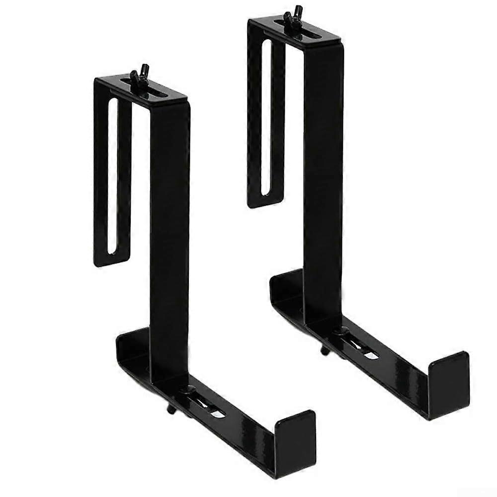 Adjustable Space-Saving Iron Wall Hooks for Planters, 2 Pack Hanging Plant Holders for Flower Pot Display