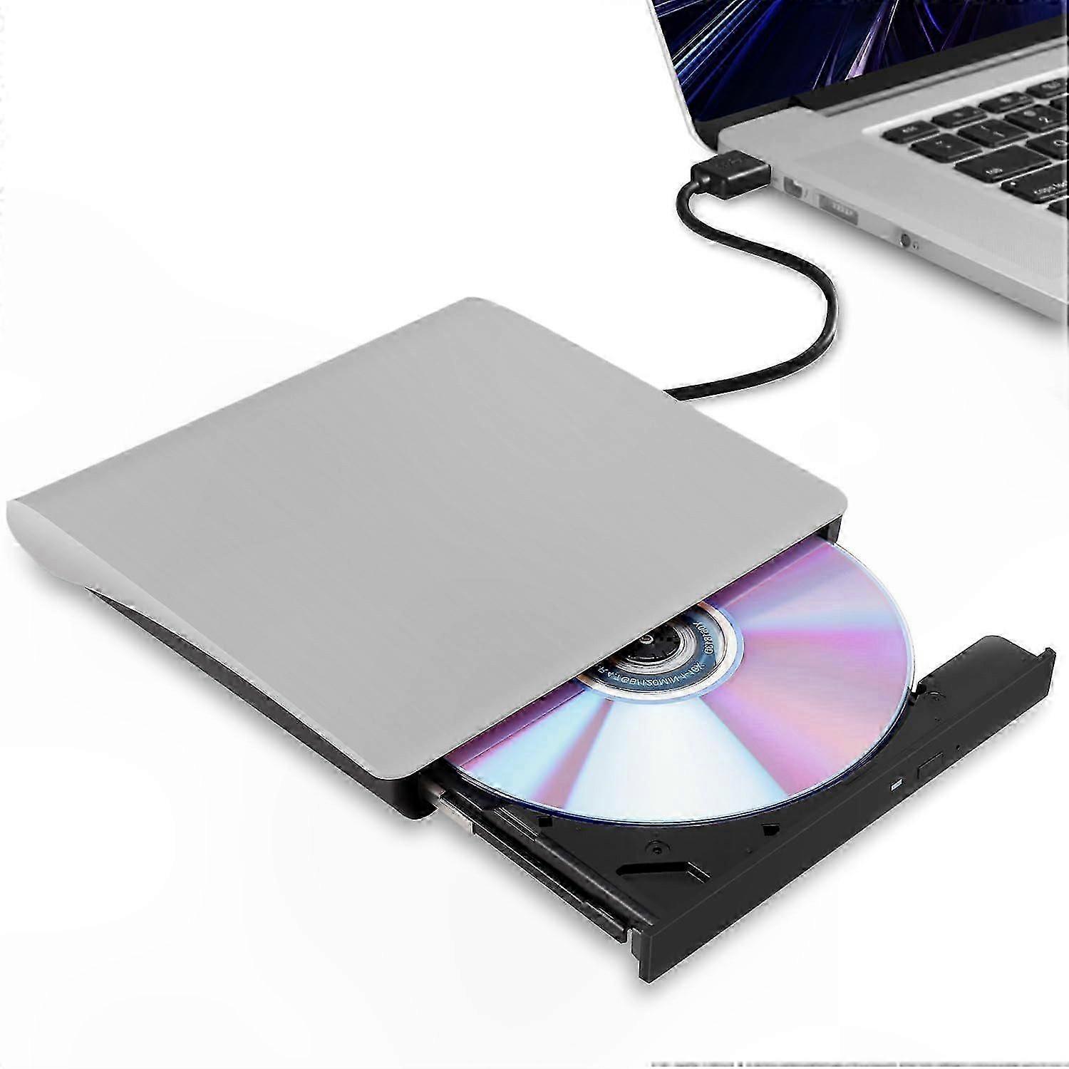 Type-C DVD Drive, External CD/DVD Burner for Media Playback and Data Storage