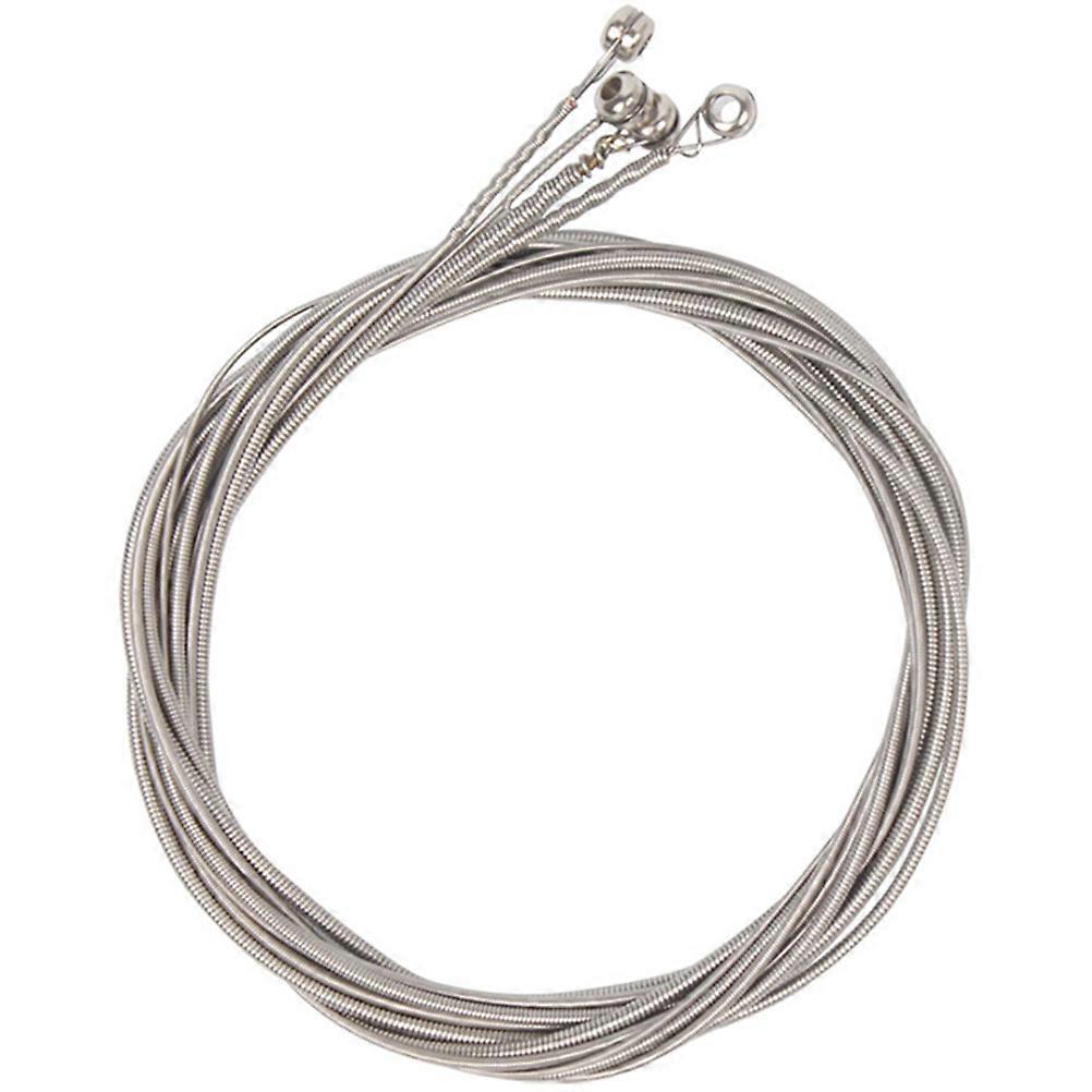 4pcs Electric Bass Strings Replacement, Durable Nickel Alloy Coated, Universal Fit for All Skill Levels, Lightweight and Compact Design