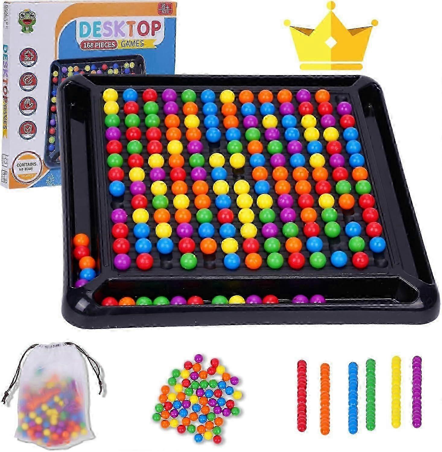 48-241Pcs Perlen Intellektuelles Schachbrett Strategie Brettspiele Schachbrett für Kinder & Erwachsene