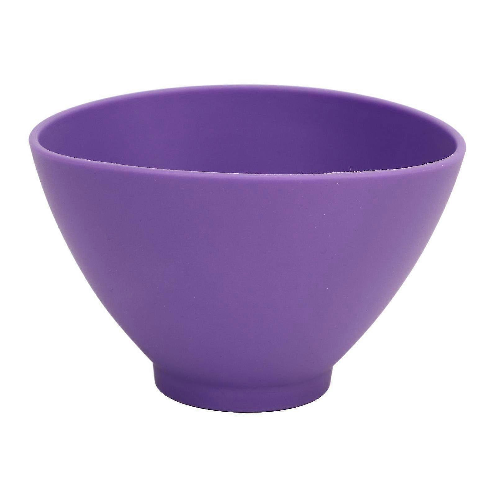 Reusable Flexible Dental Mixing Bowl for Lab - Multi-Functional Plaster Mixing Bowl in Purple, 4.33 x 4.33 x 2.95 inches