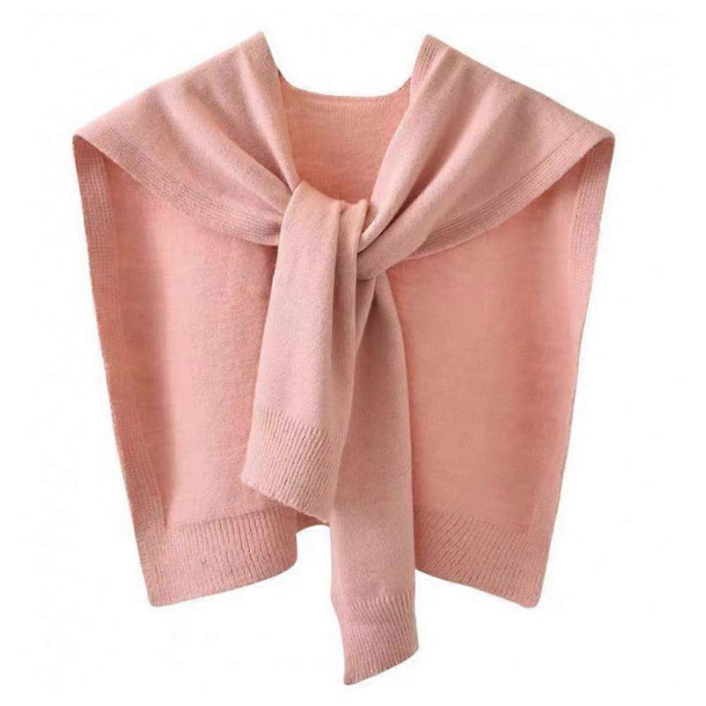 触肤百搭女士针织薄肩服装披肩翻领