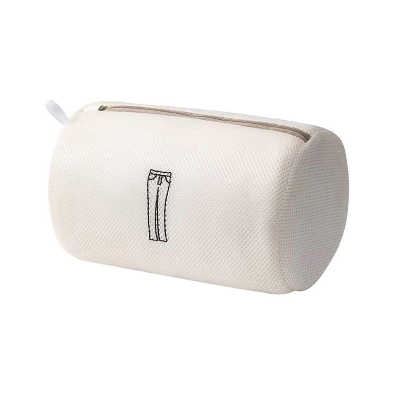 Machine Wash Net Bag with Smooth Zip - Double Layer Thickened Clothing Care Washing Bag for Anti-Tangle Protection